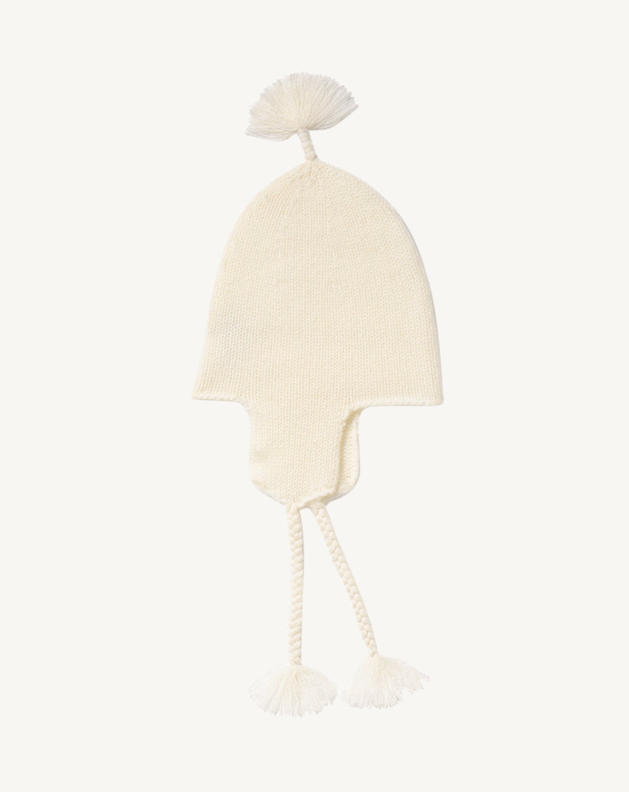 Peruvian hat in Cashmere Mix autumn white | Eric Bompard display picture 1