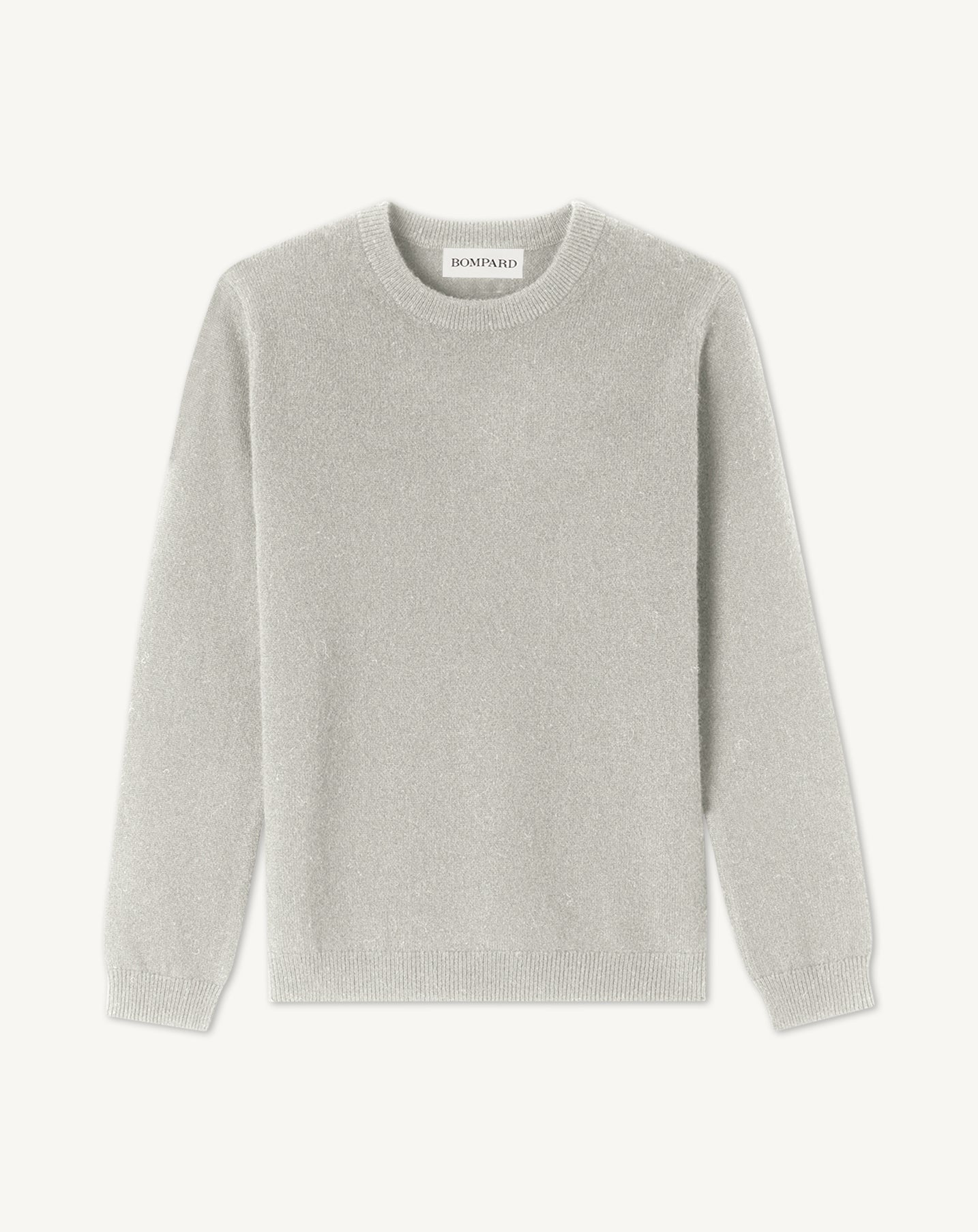 Child's classic crew neck jumper in Cashmere Mix silver grey