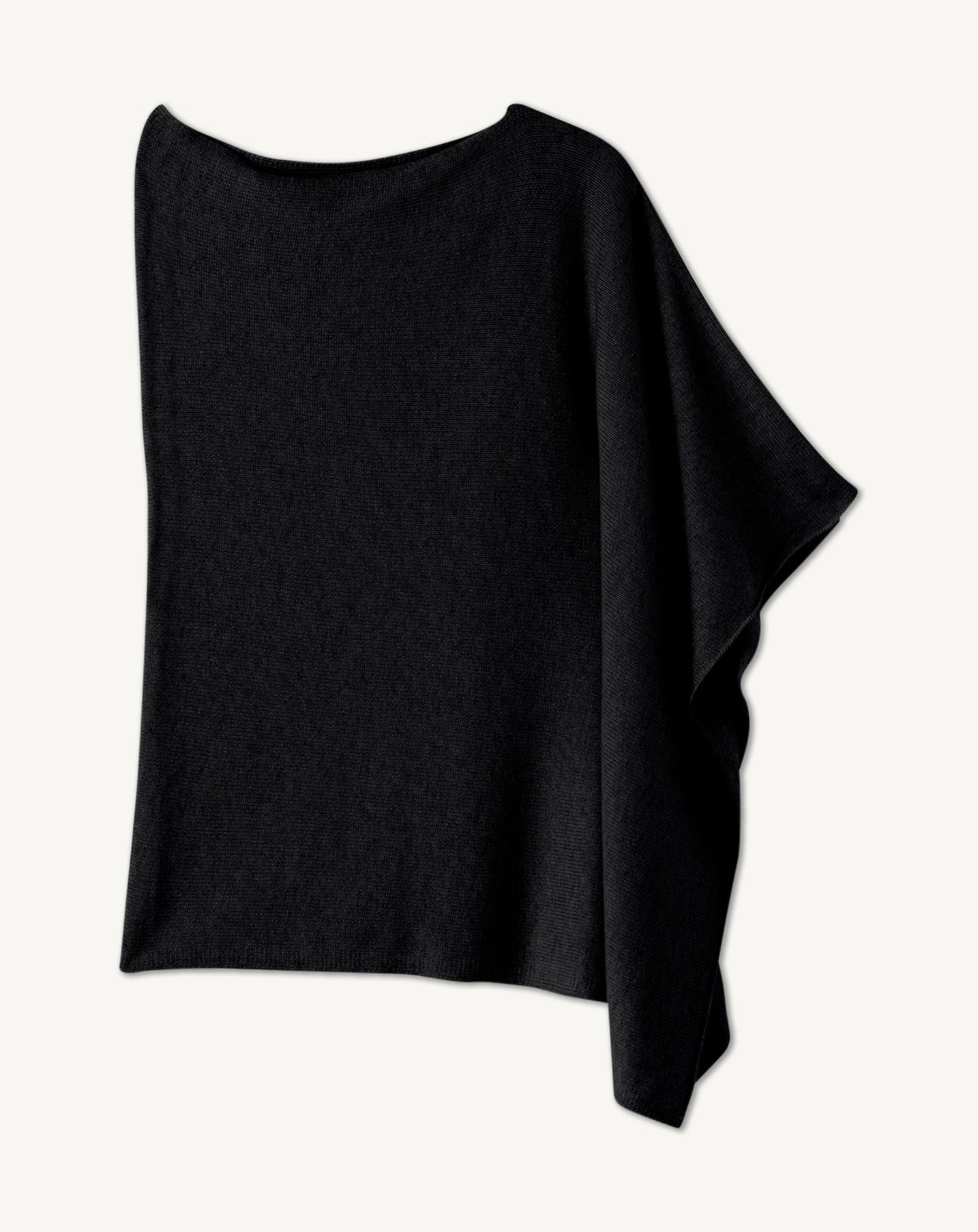 Poncho long en Cachemire Femme noir | Eric Bompard