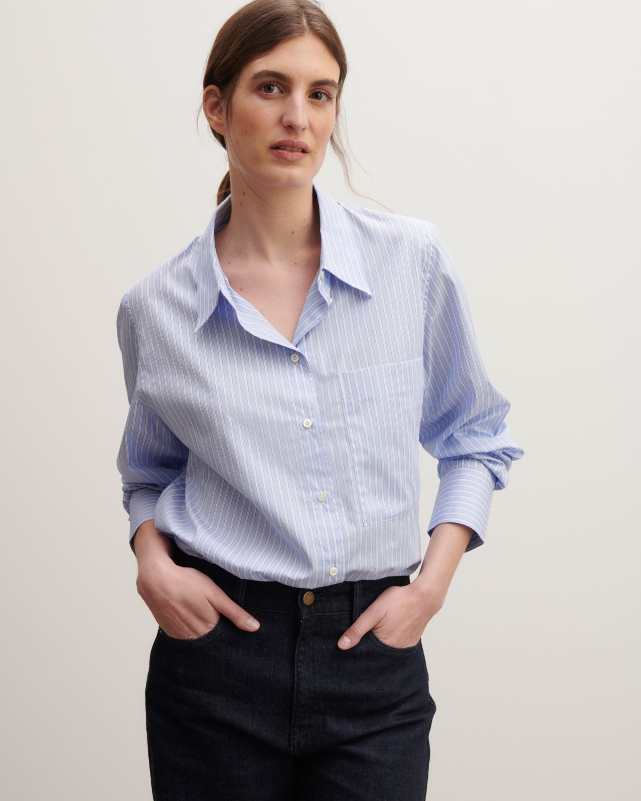 Chemise ample à rayures