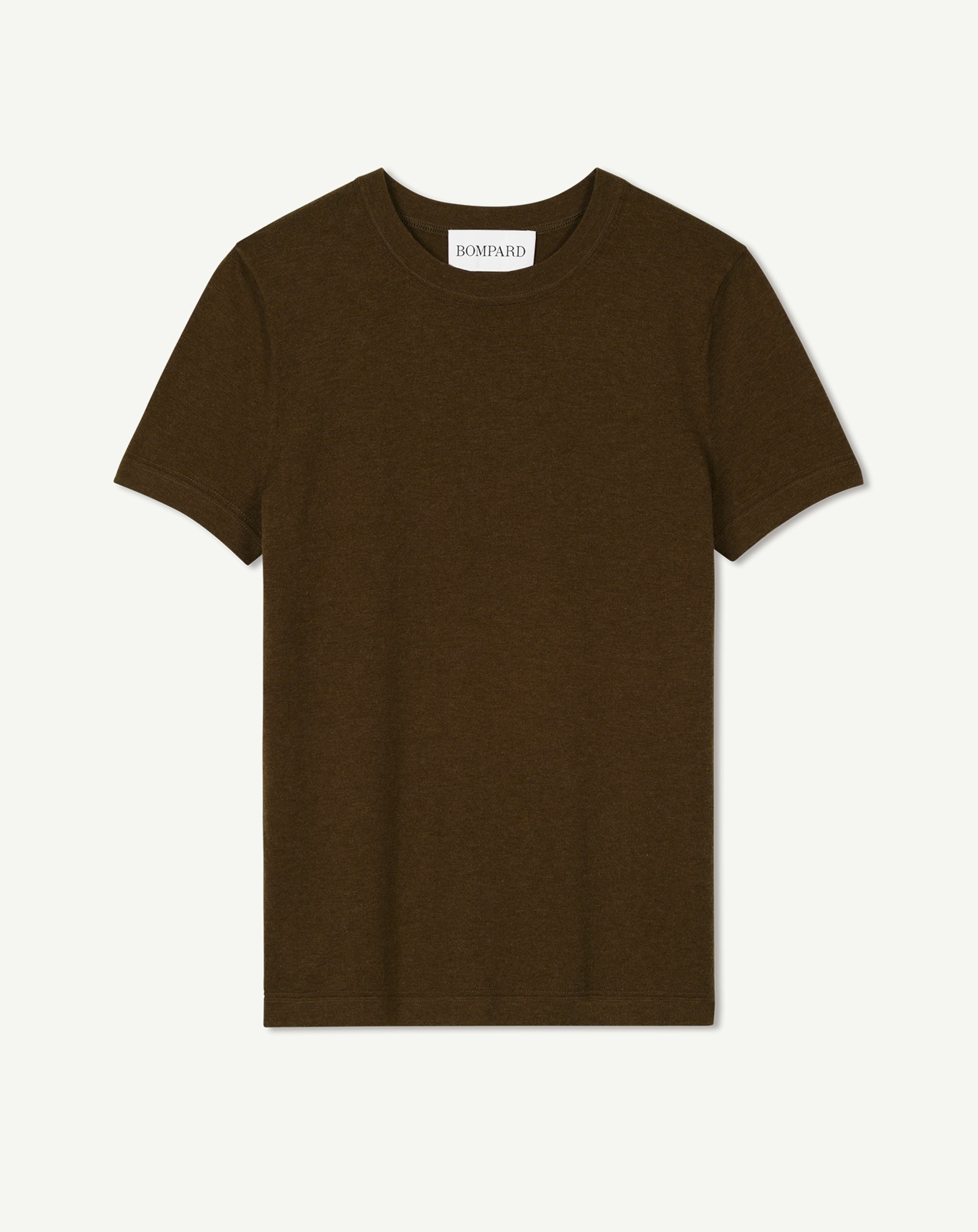 Extrafine t-shirt in Cotton, Cashmere Women chocolate Eric Bompard
