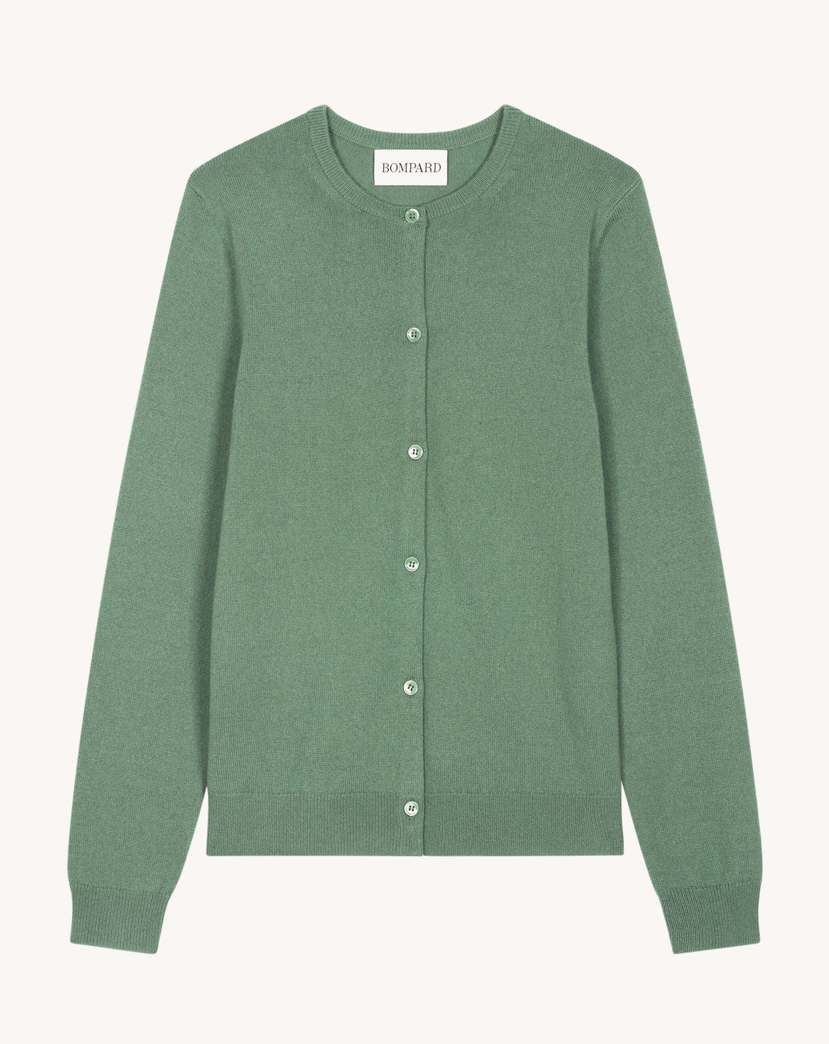 Classic cardigan in Cashmere Women jade | Eric Bompard