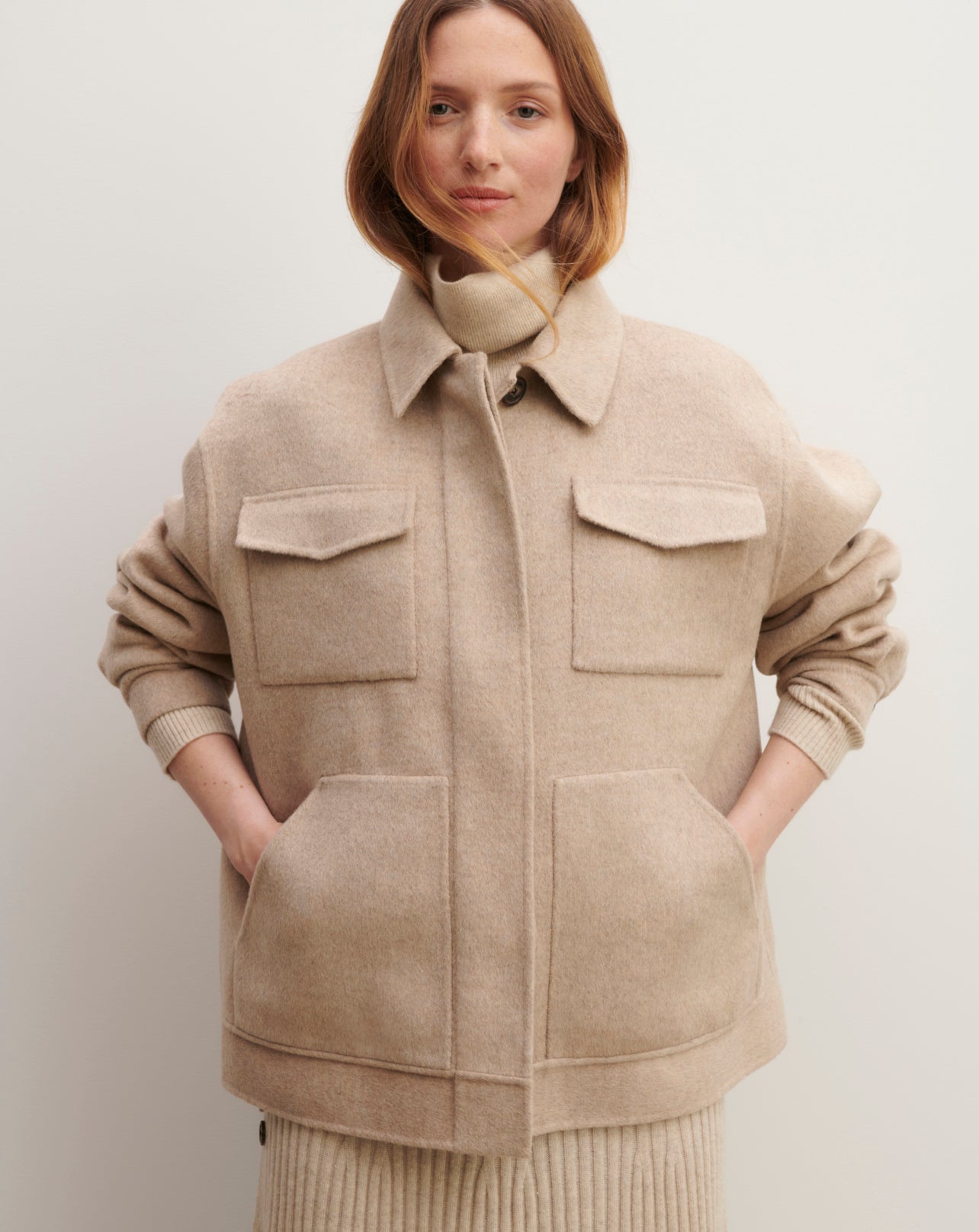 Cachemire Double Manteau Cachemire Femme Grande Taille Veste