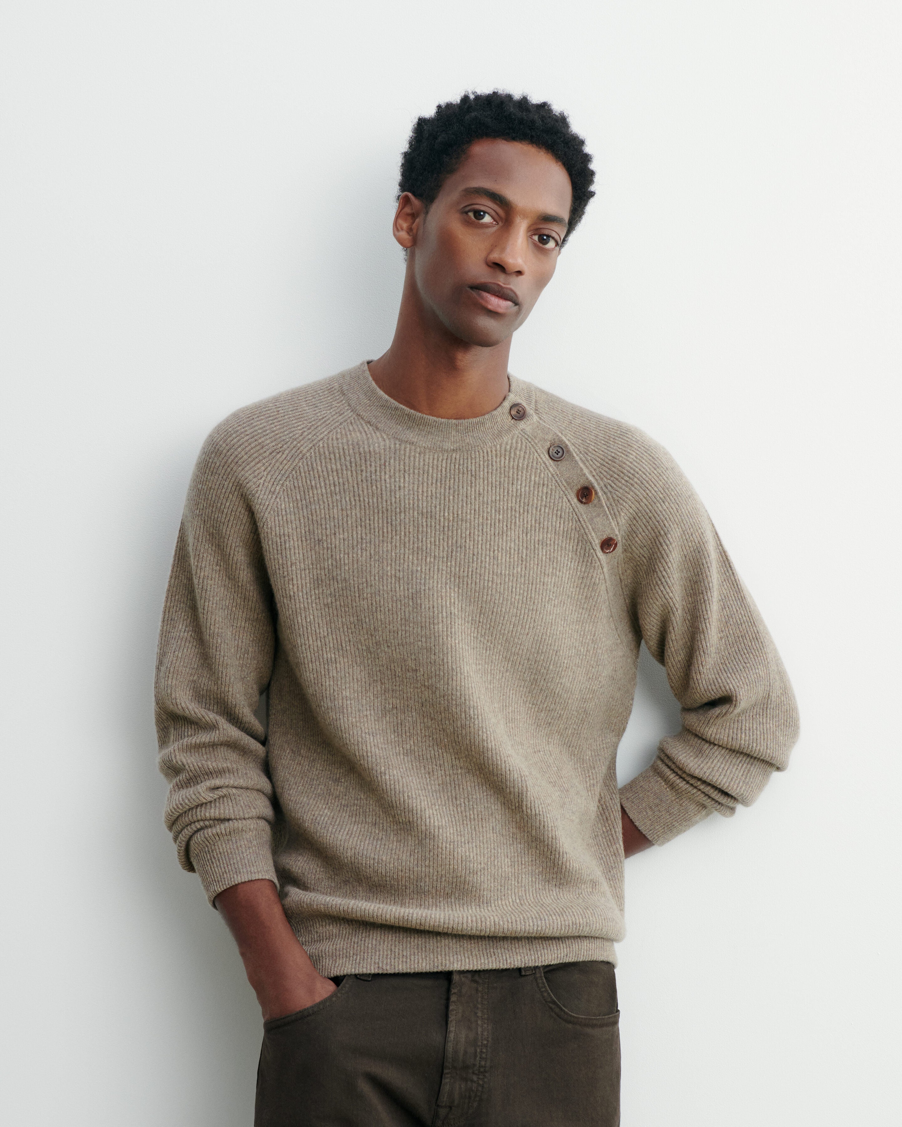 Pull Eric Bompard Bi-matière - Cachemire Gris Avec Fil Doré, Taille S, Occasion Très Bon état