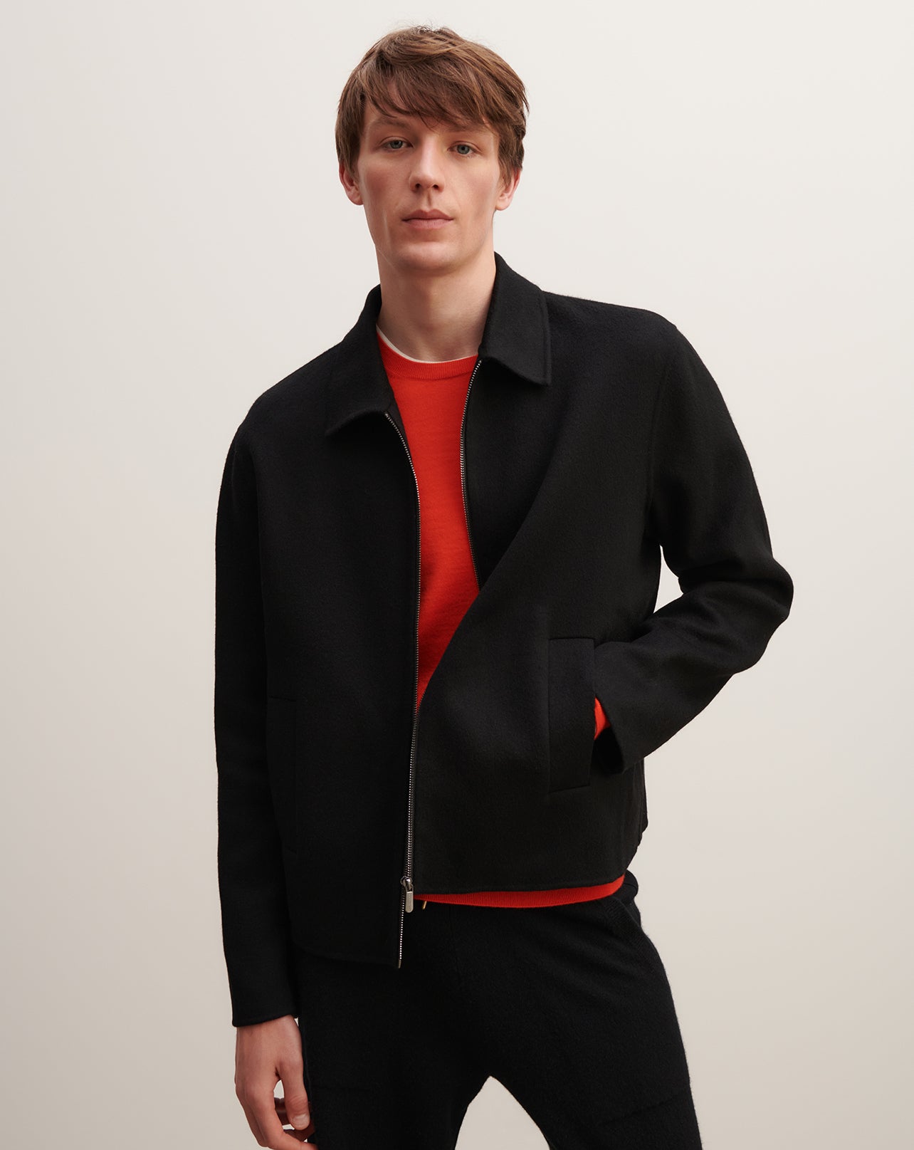 Veste zippée double face