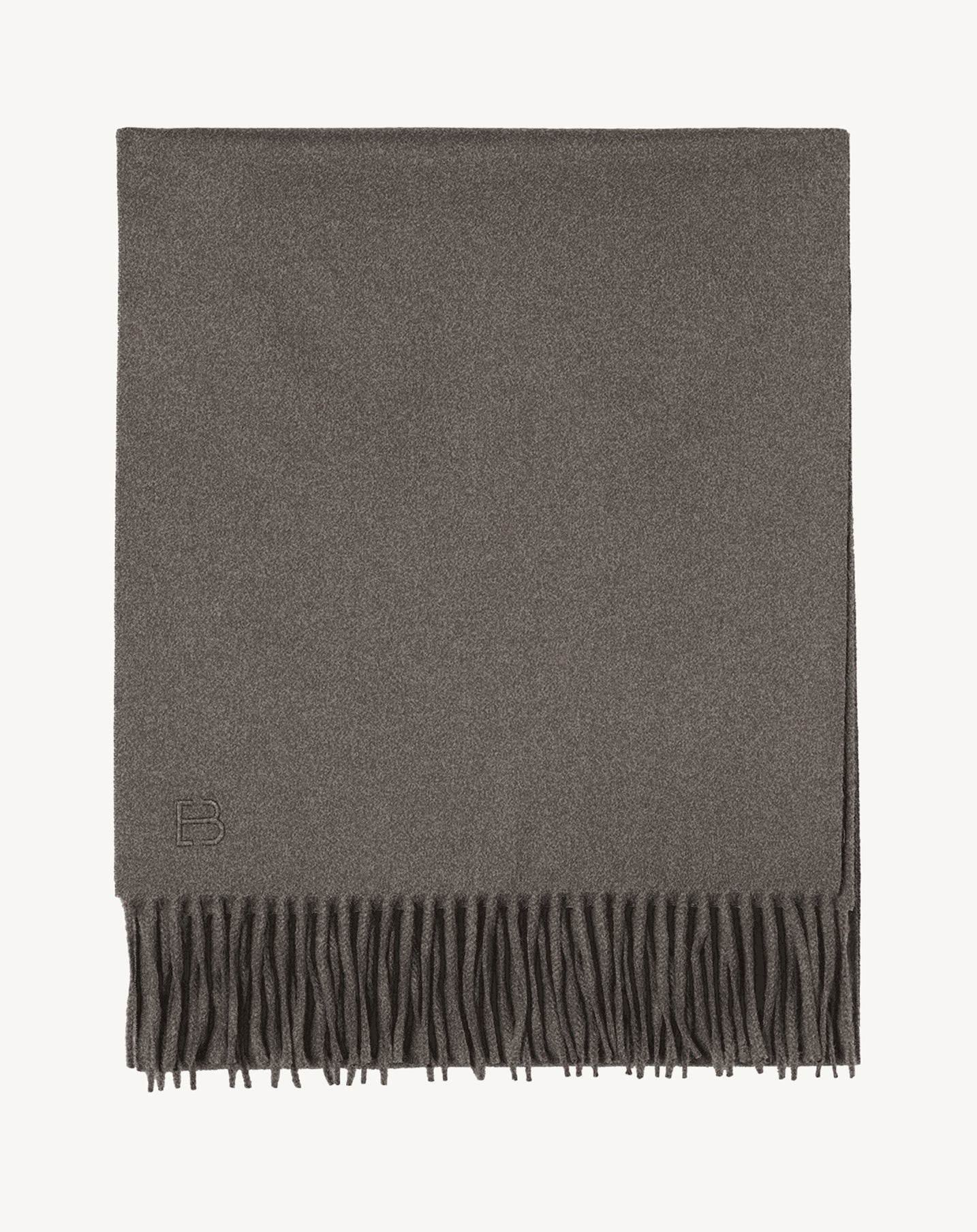 Echarpe classique EB en Cachemire Femme gris meteorite Eric Bompard