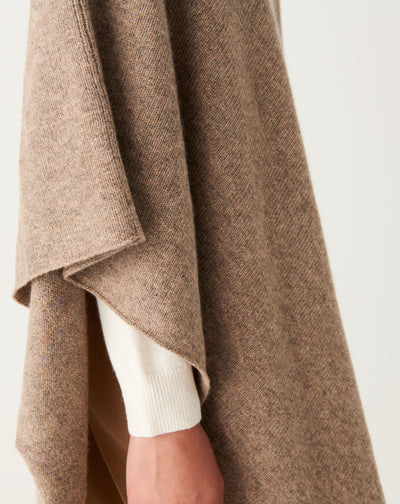 Poncho long-MILLET-100% CACHEMIRE