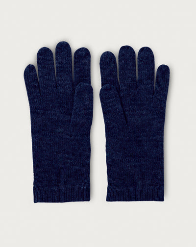Gants femme-BLEU NOCTURNE-100% CACHEMIRE