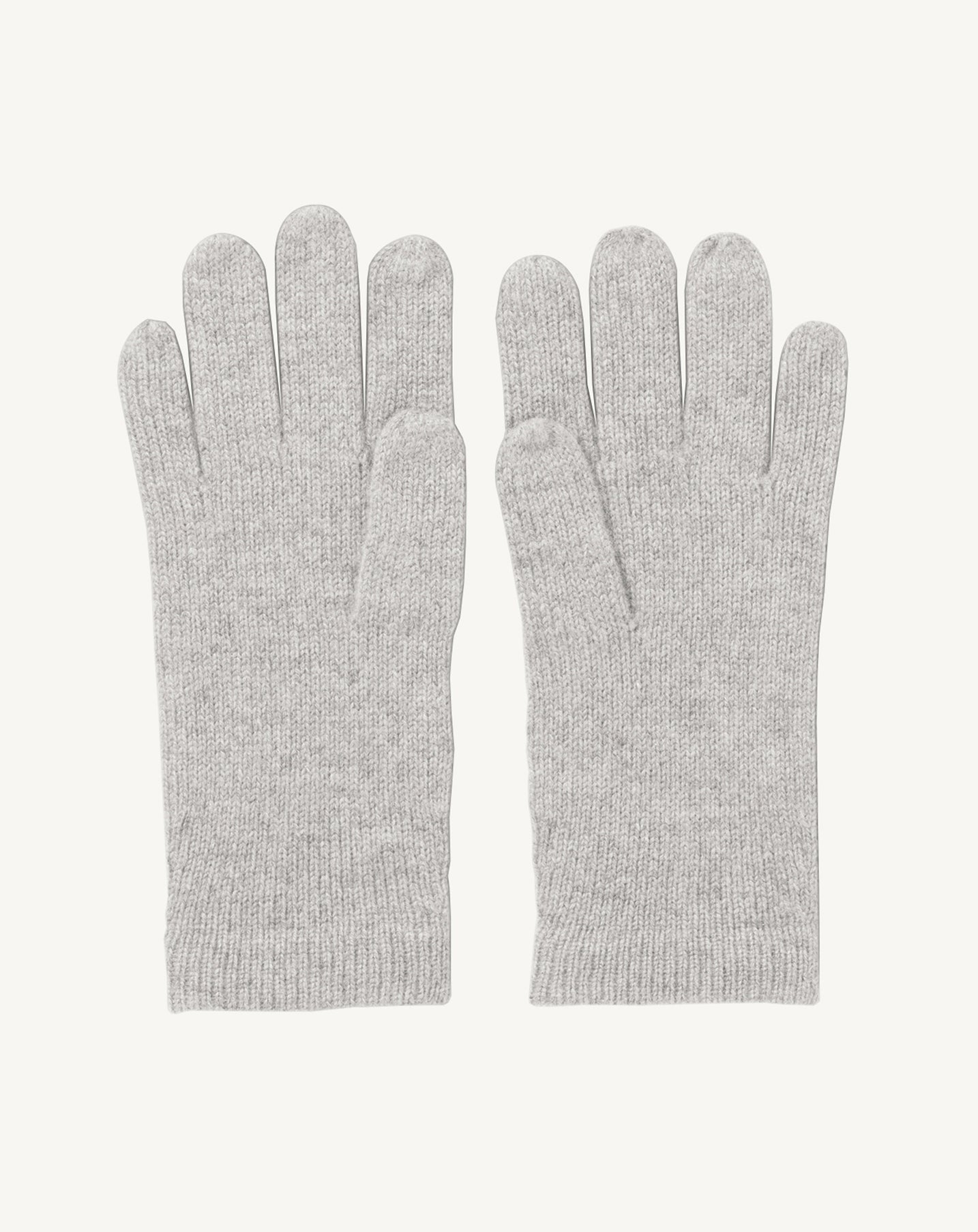 Gants femme-GRIS ARGENTE-100% CACHEMIRE