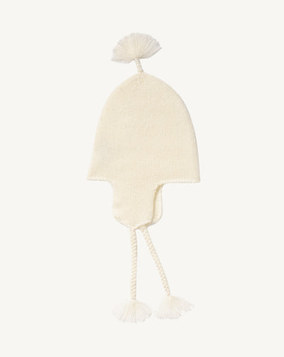 Bonnet péruvien-NATUREL-100% cachemire