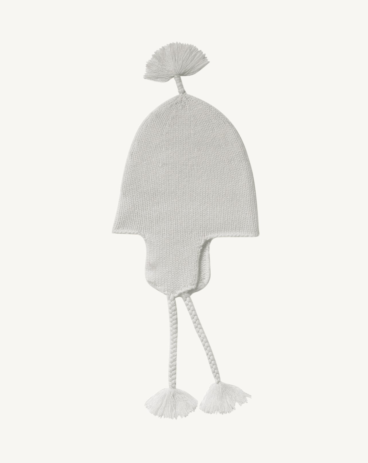 Bonnet péruvien-GRIS ARGENTE-100% cachemire