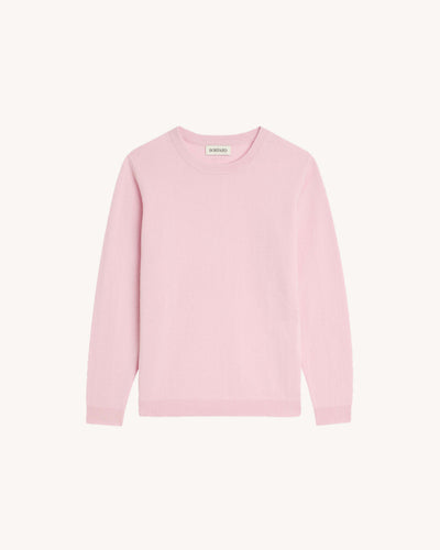 Ras de cou classique enfant-ROSE QUARTZ-100% cachemire