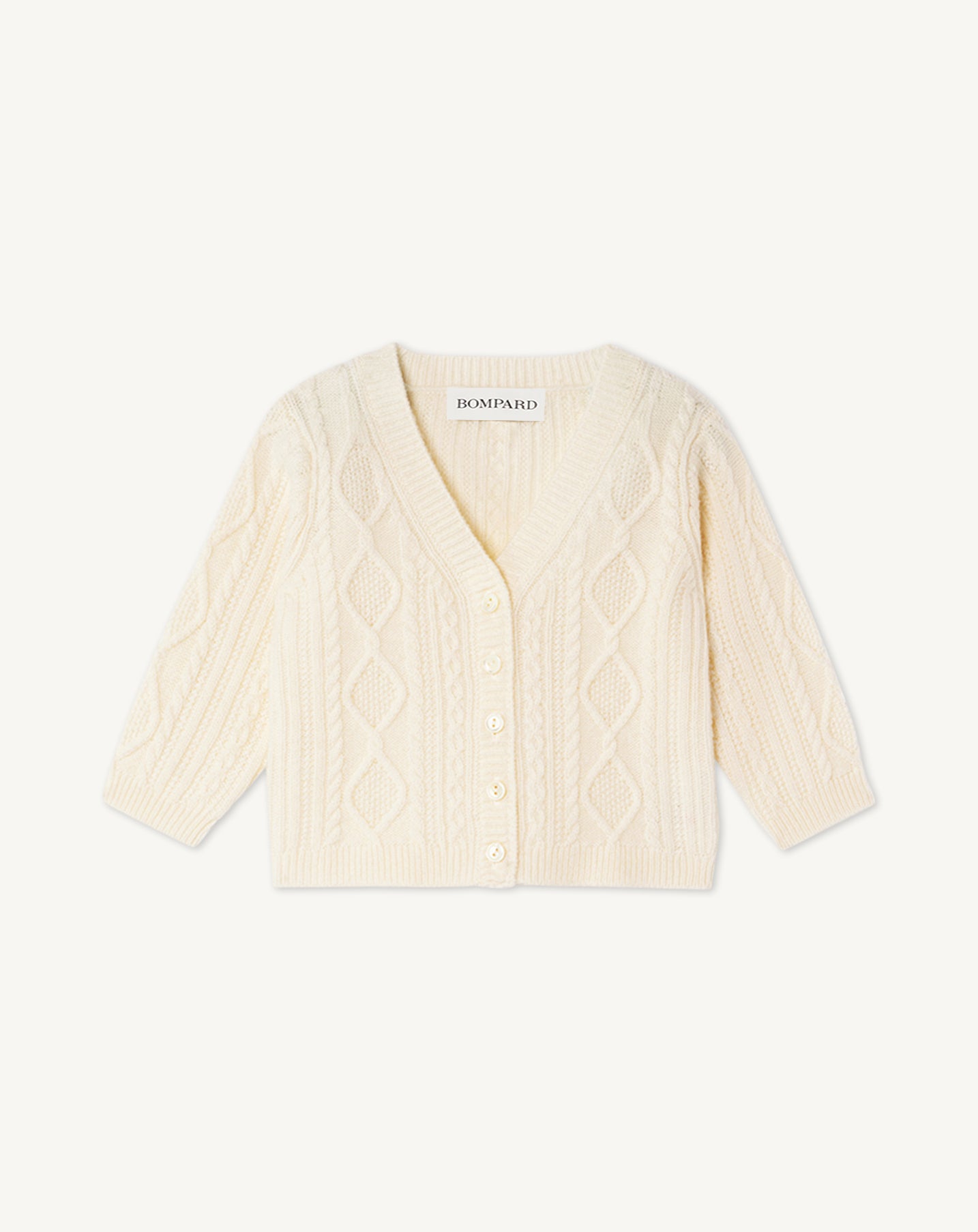 Cardigan bébé à torsades-NATUREL-100% cachemire