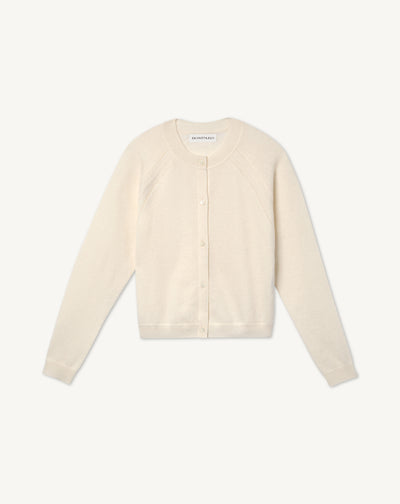 Cardigan enfant -NATUREL-50% cachemire 50% laine