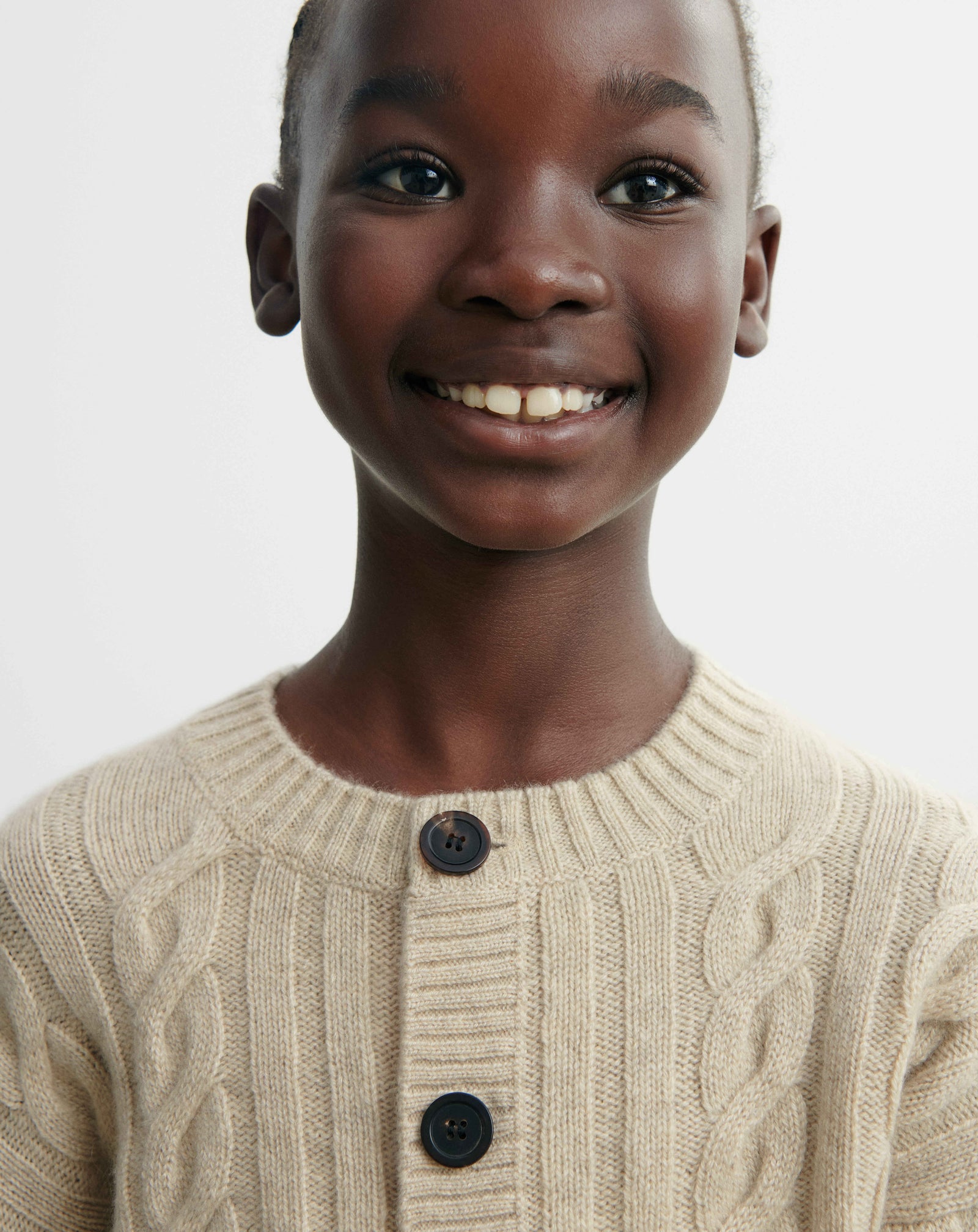 Cardigan torsades enfant-AVOINE-100% cachemire