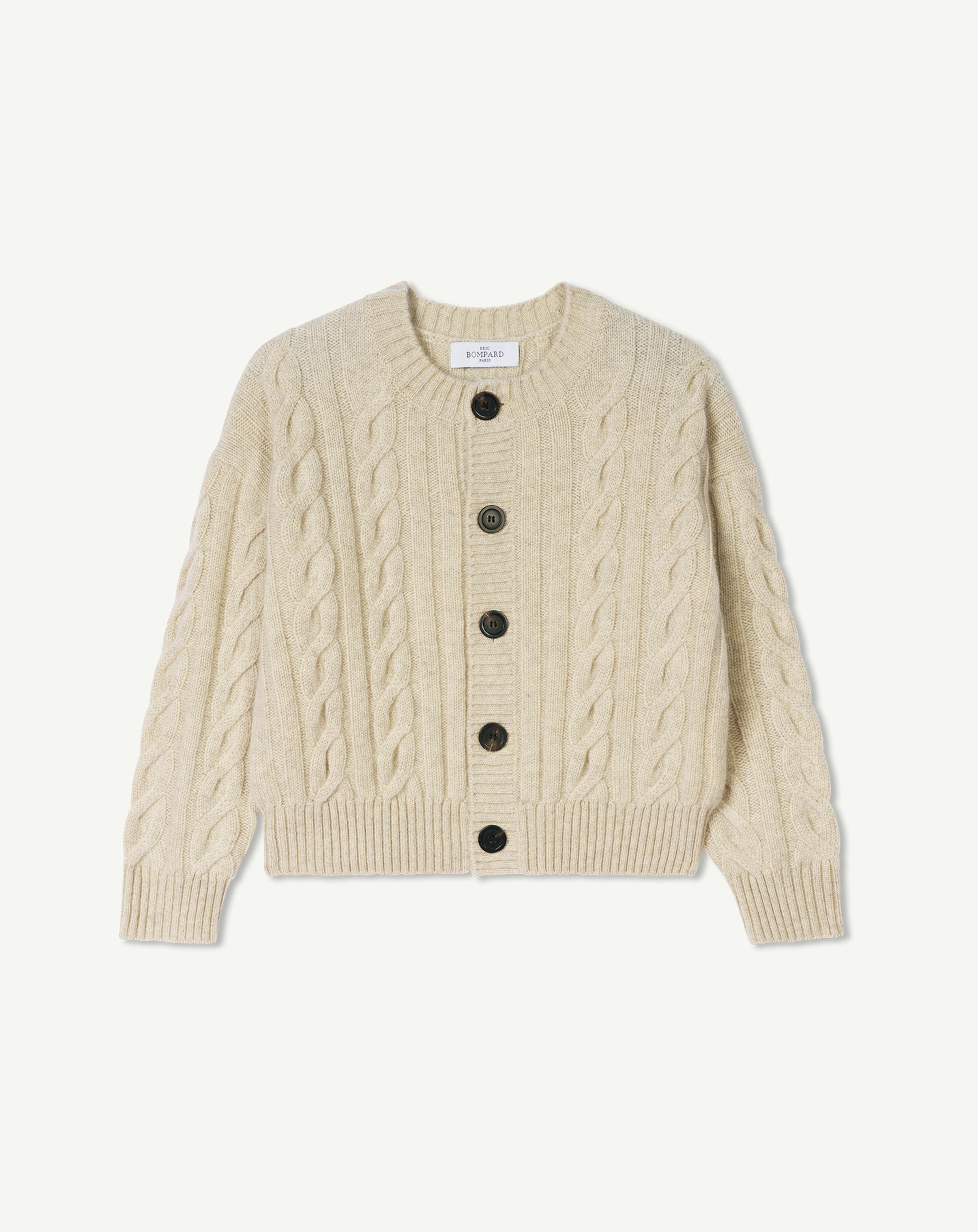 Cardigan torsades enfant-AVOINE-100% cachemire