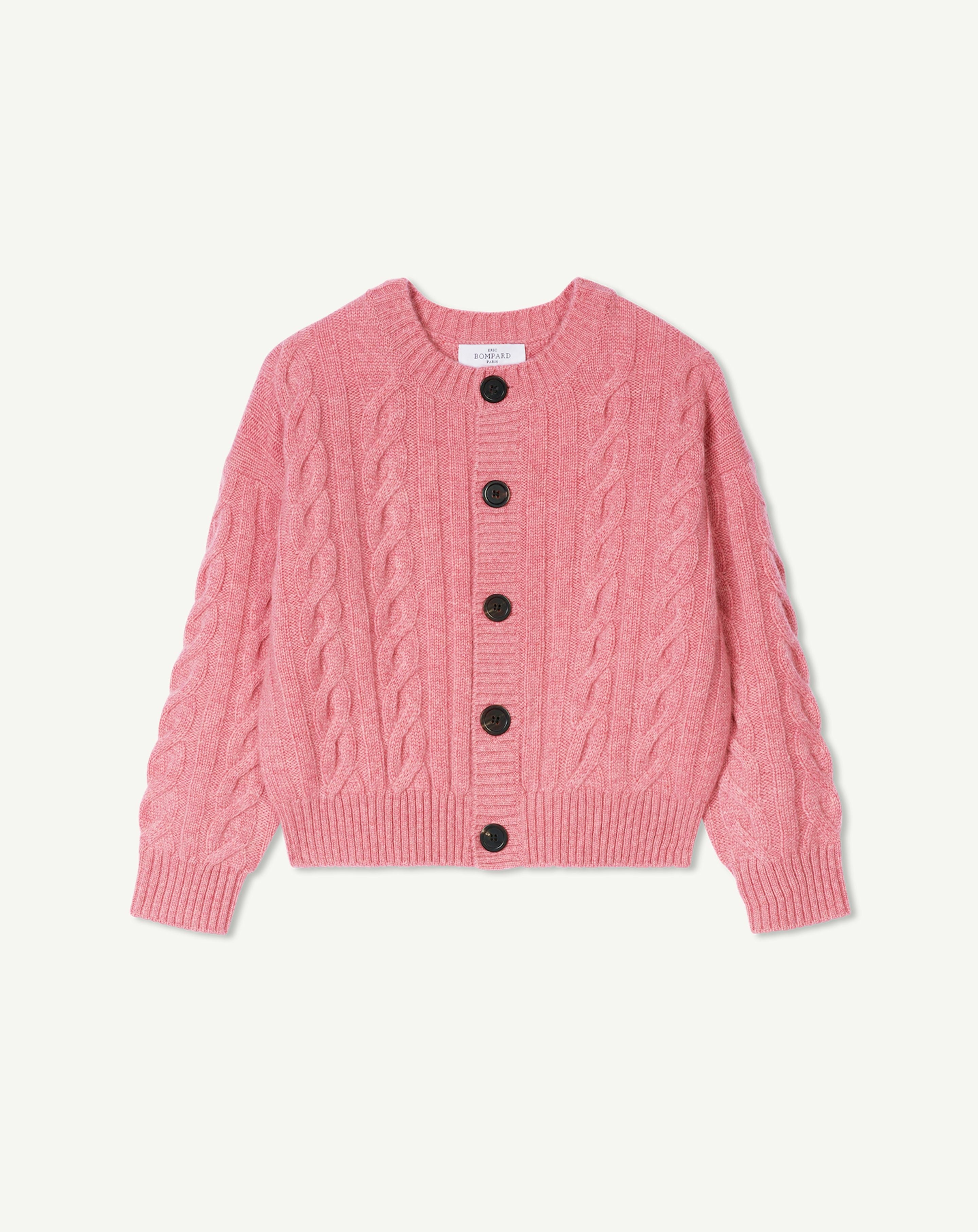 Cardigan torsades enfant-ROSE CAMEO-100% cachemire