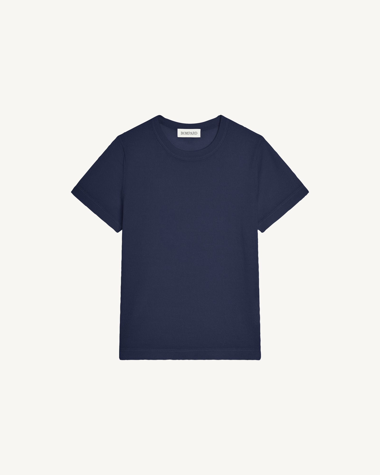 T-shirt enfant-MARINE-85% pima coton 15% cachemire