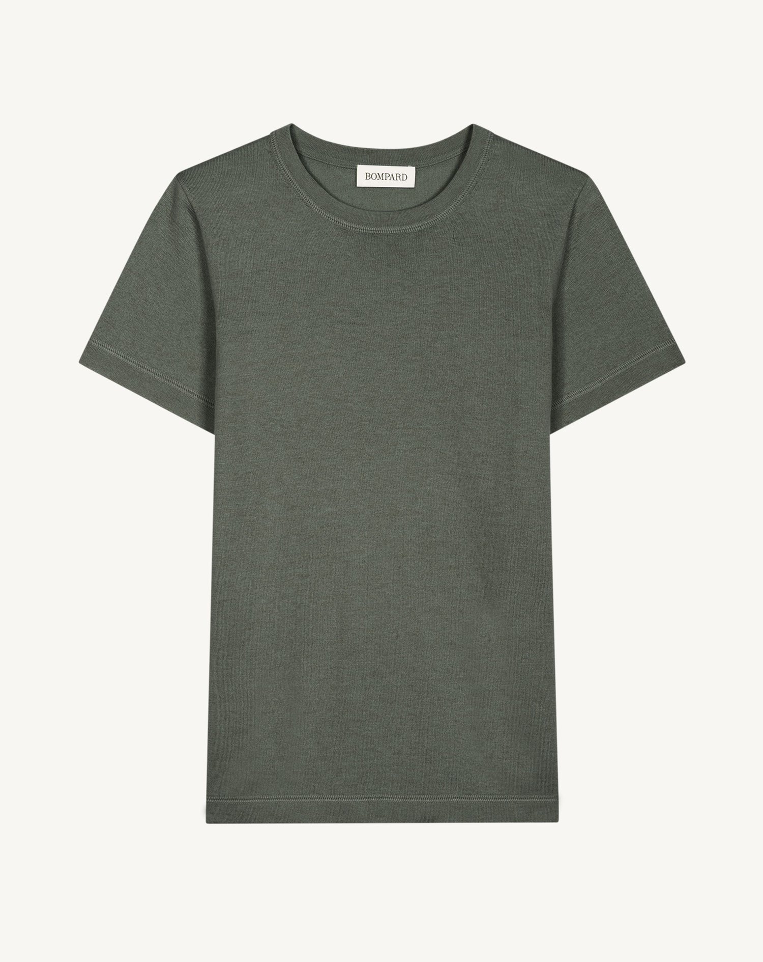 T-shirt enfant-KAKI OMBRE-85% pima coton 15% cachemire