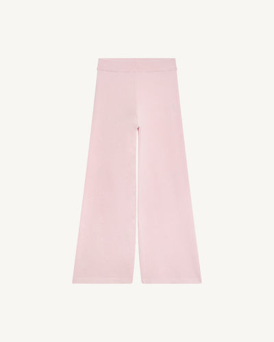 Pantalon flare enfant-ROSE QUARTZ-100% cachemire
