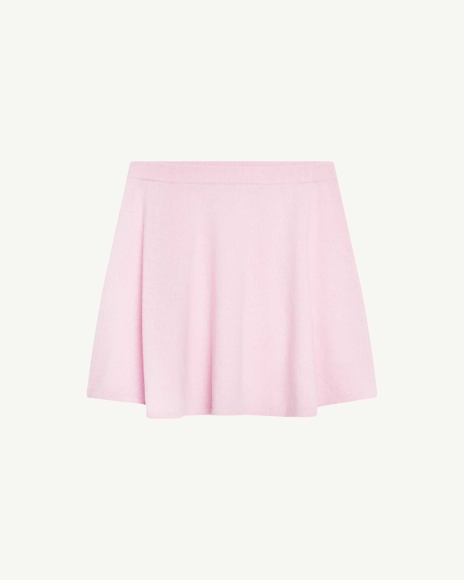 Jupe évasée enfant-ROSE QUARTZ-100% cachemire