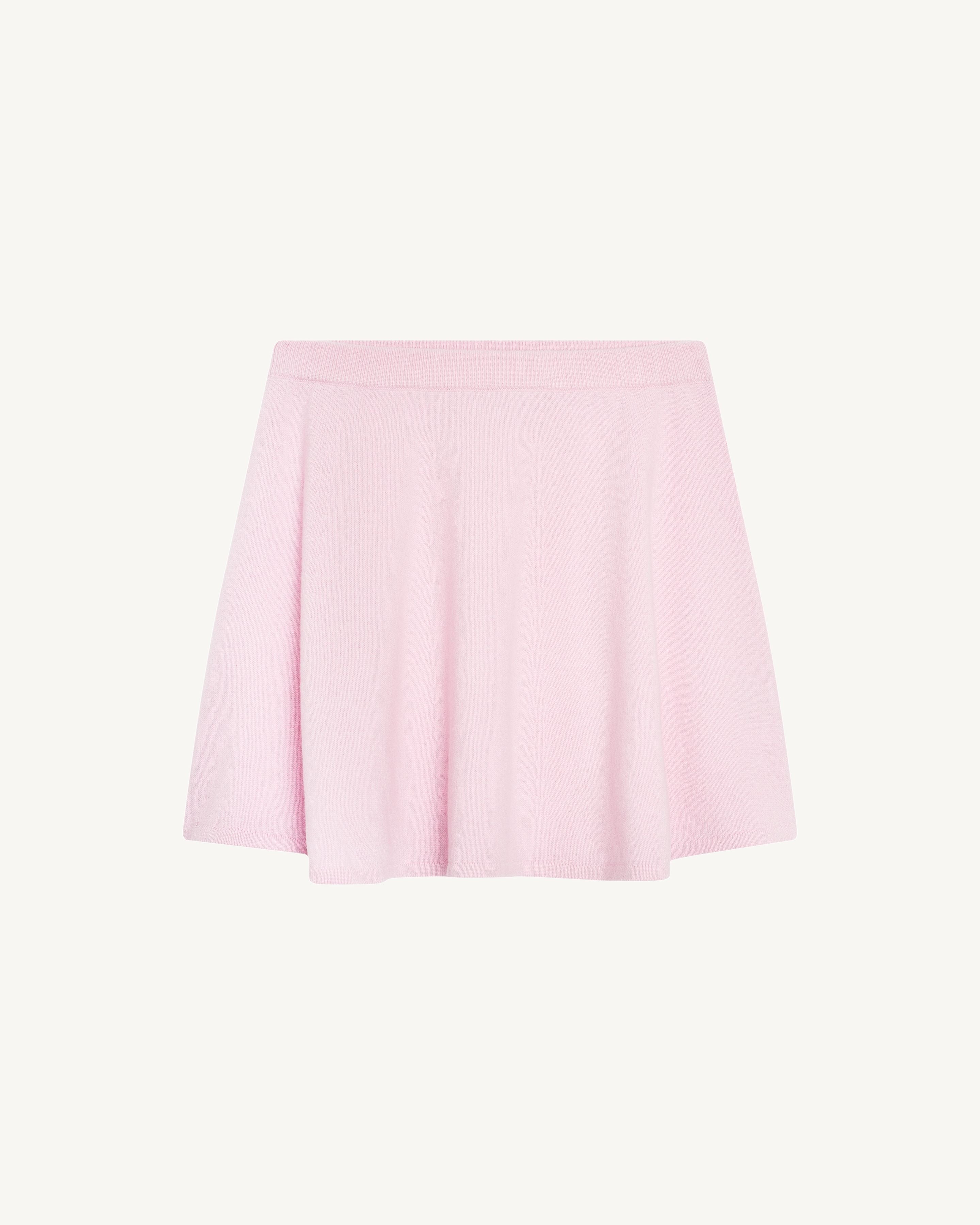 Jupe évasée enfant-ROSE QUARTZ-100% cachemire