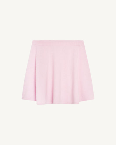Jupe évasée enfant-ROSE QUARTZ-100% cachemire