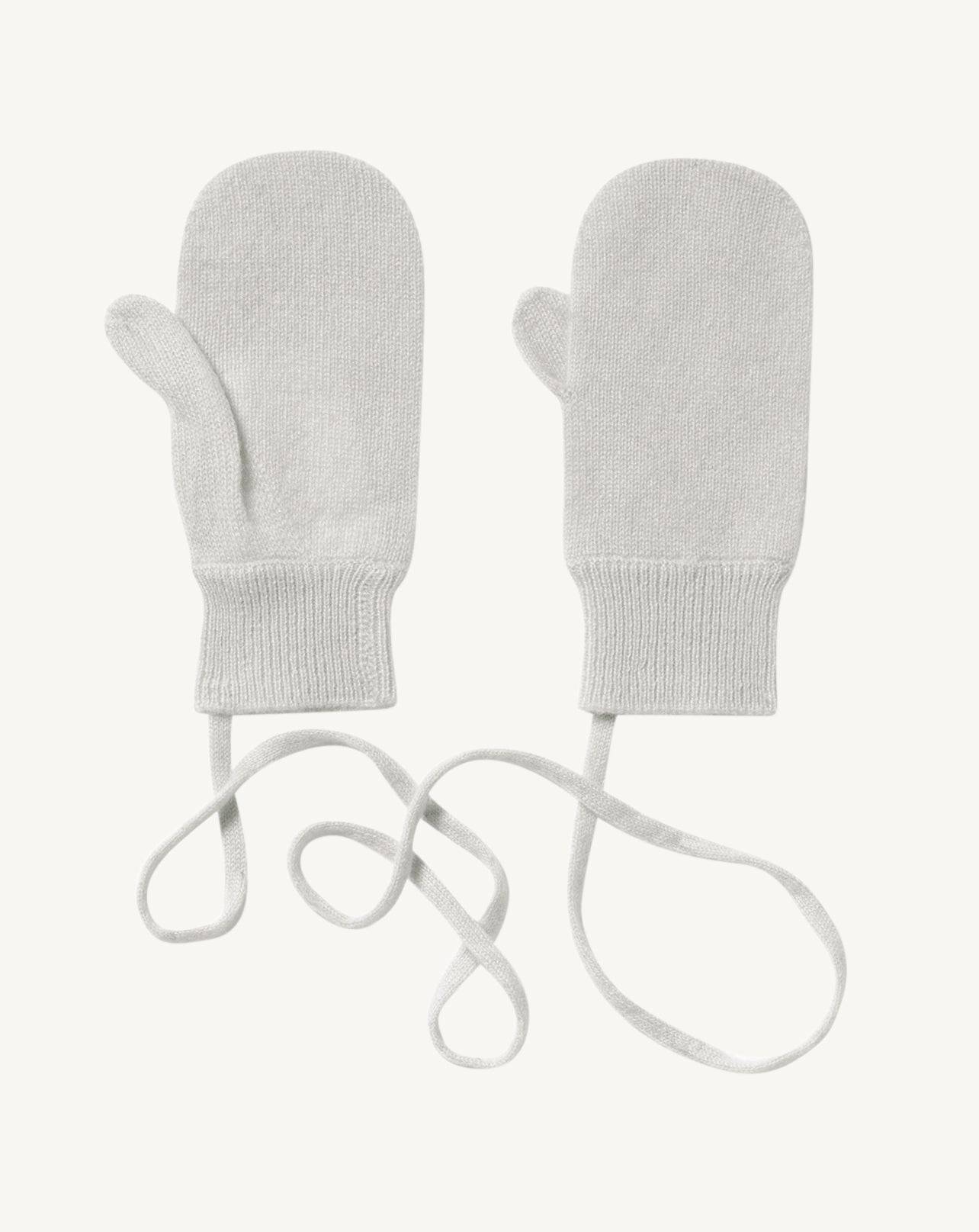 Moufles bébé-GRIS ARGENTE-100% CACHEMIRE