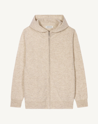 Hoodie enfant-TOURTERELLE-100% cachemire