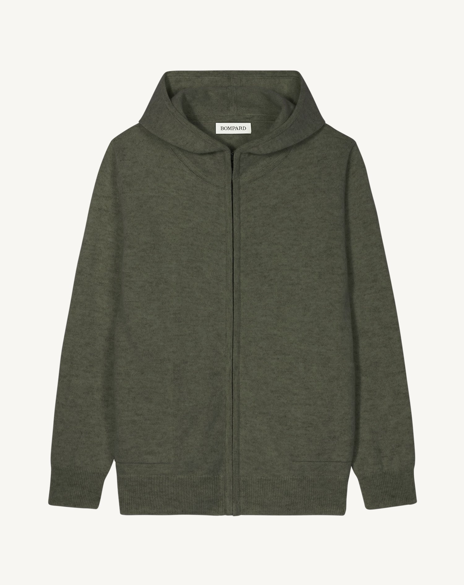 Hoodie enfant-KAKI OMBRE-100% cachemire