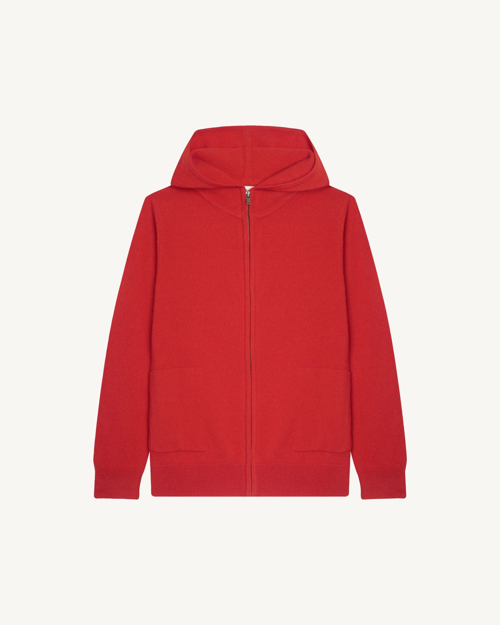Hoodie enfant-ROUGE QUARANTE-100% cachemire