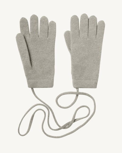 Gants enfant-GRIS ARGENTE-100% cachemire