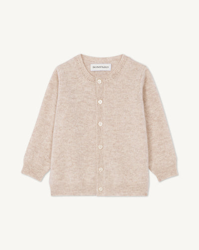 Cardigan bébé-TOURTERELLE-100% cachemire