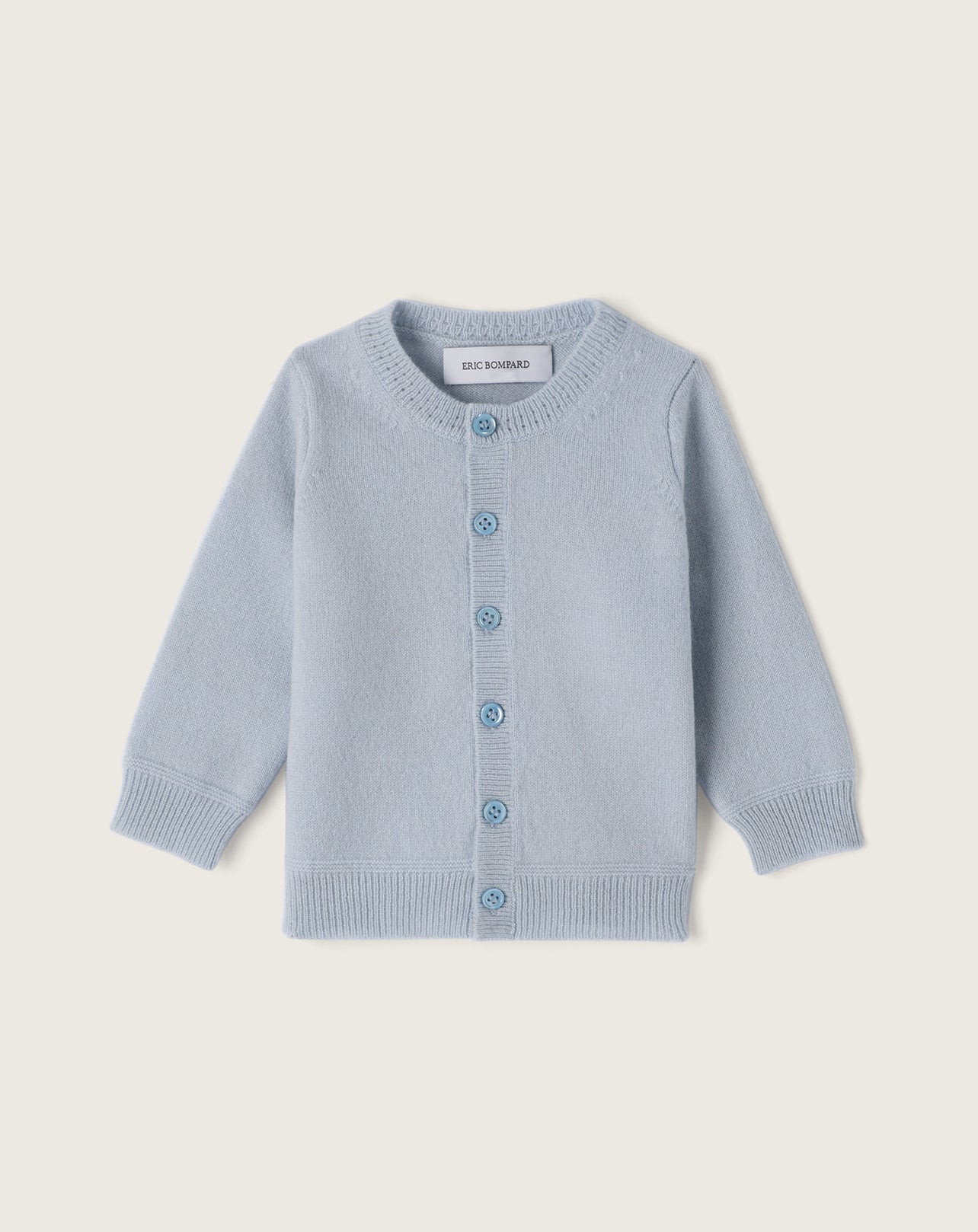Cardigan bébé-BLEU DOUX-100% cachemire