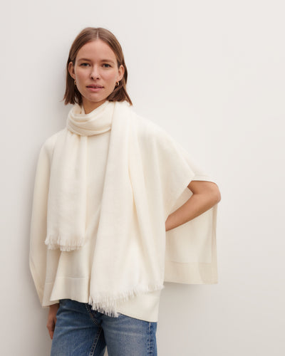 Etole en voile-NATUREL-100% cachemire