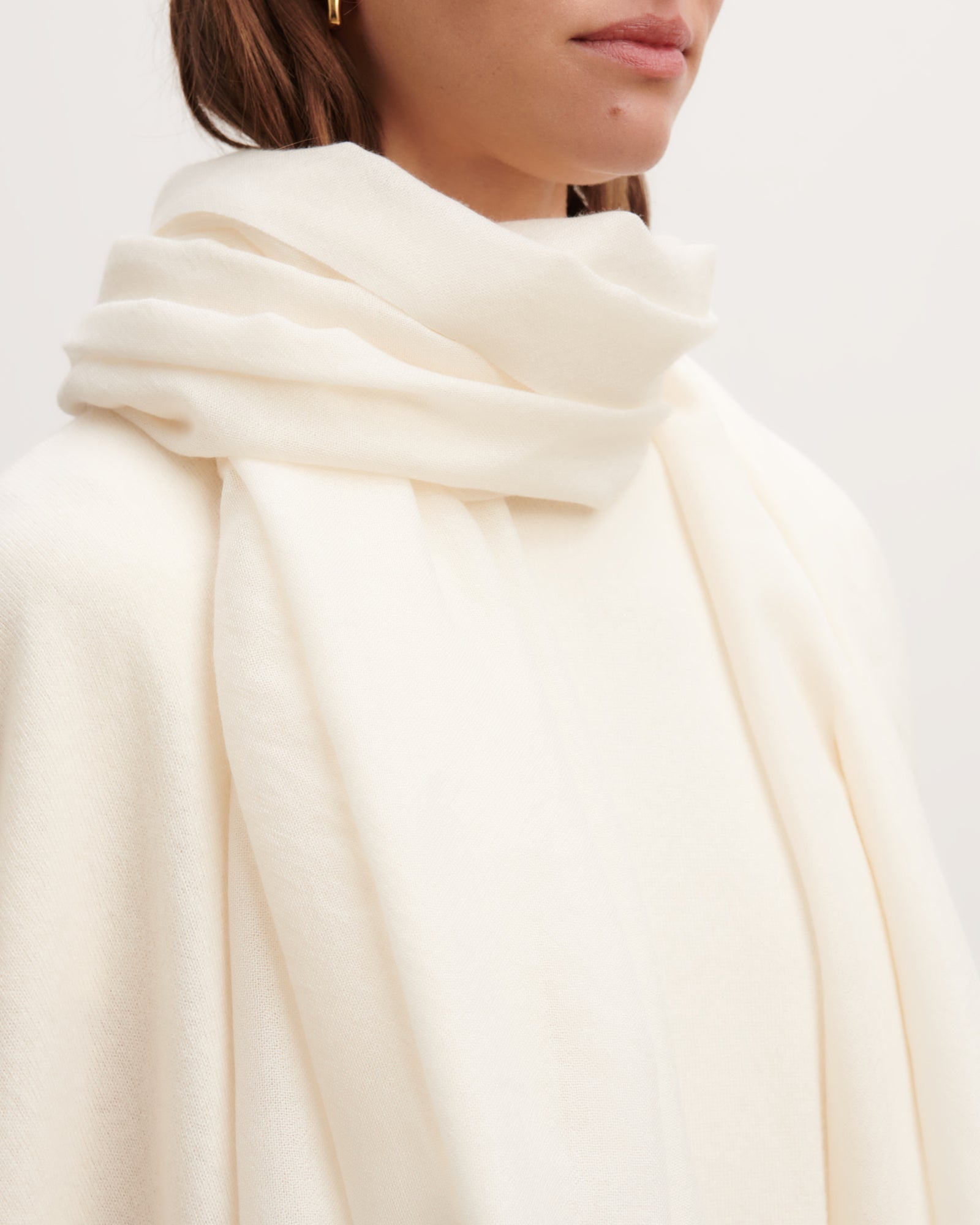 Etole en voile-NATUREL-100% cachemire