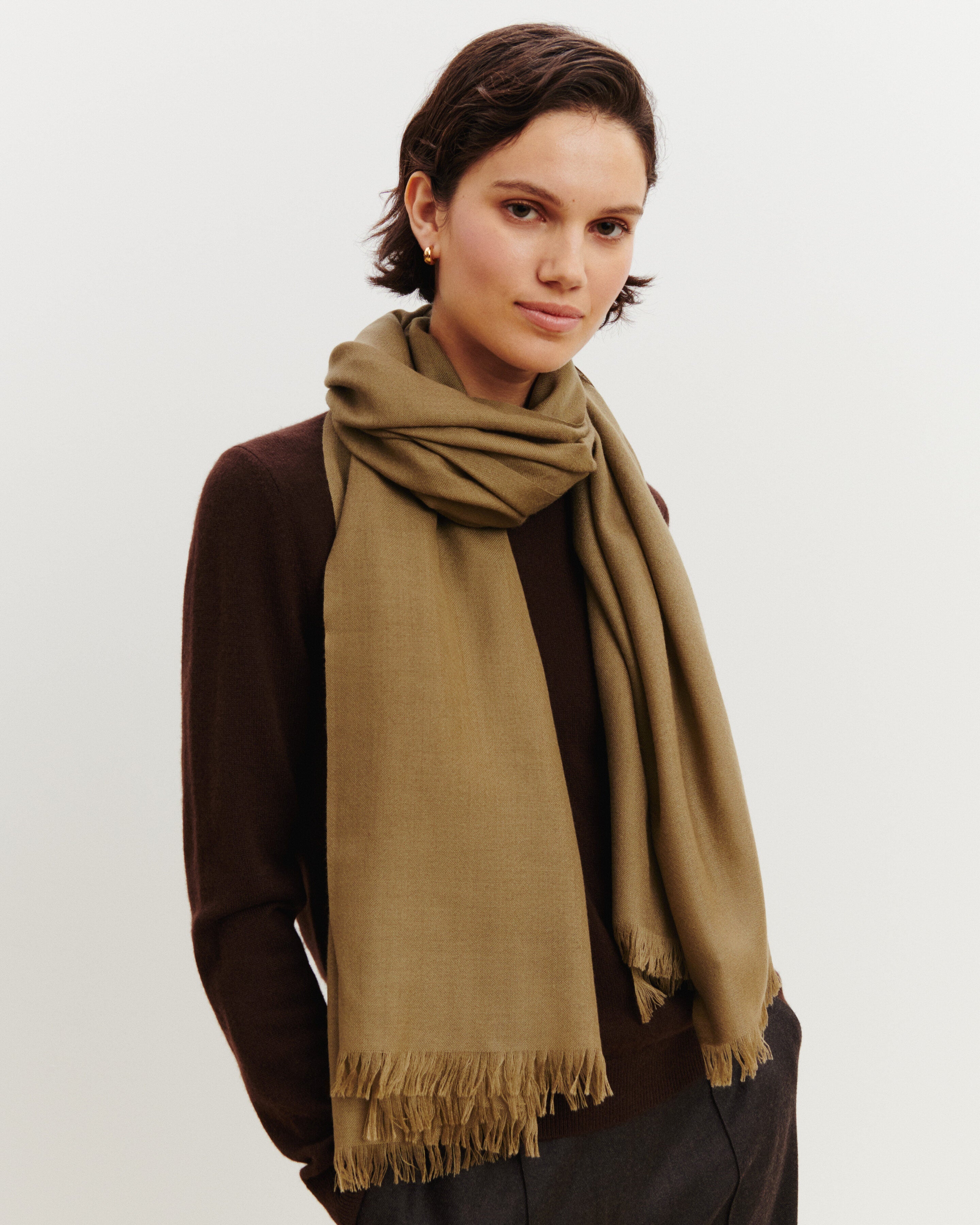 Etole en voile -ARGILE-100% cachemire