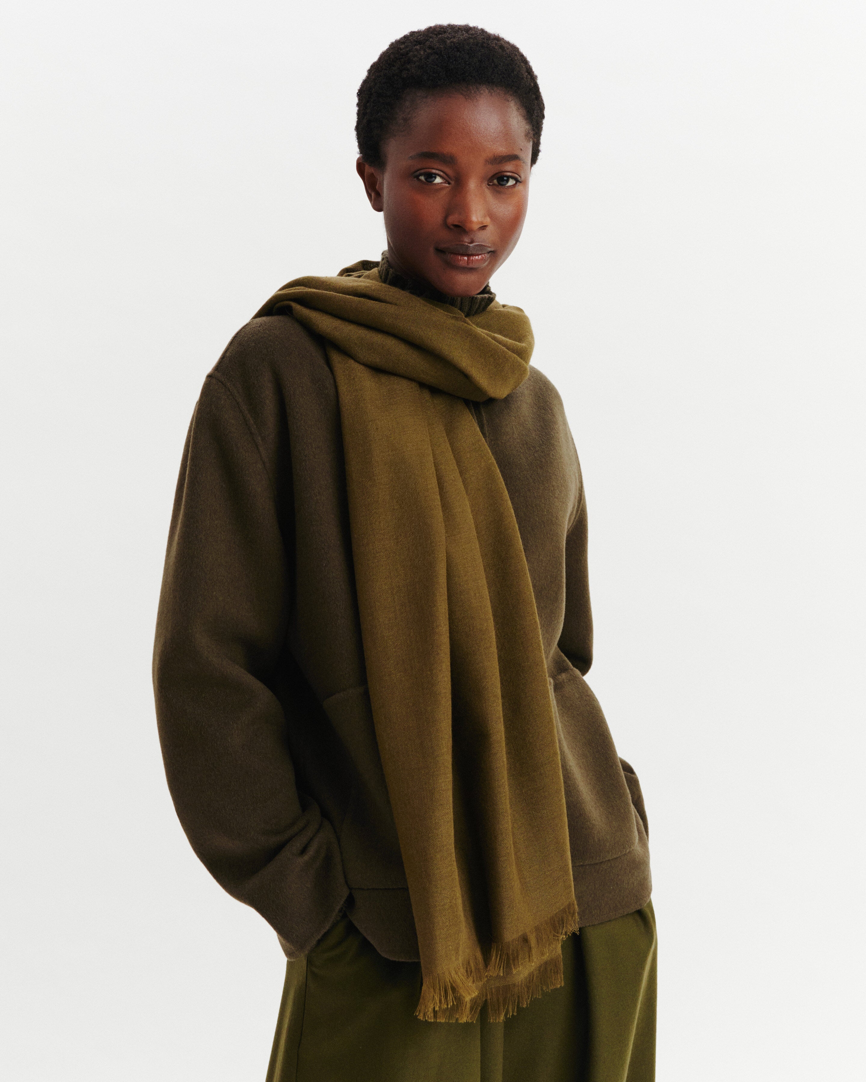 Étole Origines-OLIVE-100% cachemire