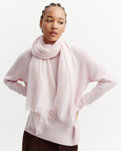 Etole en voile -CERISIER-100% cachemire