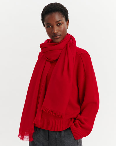 Étole Origines-ROUGE QUARANTE-100% cachemire