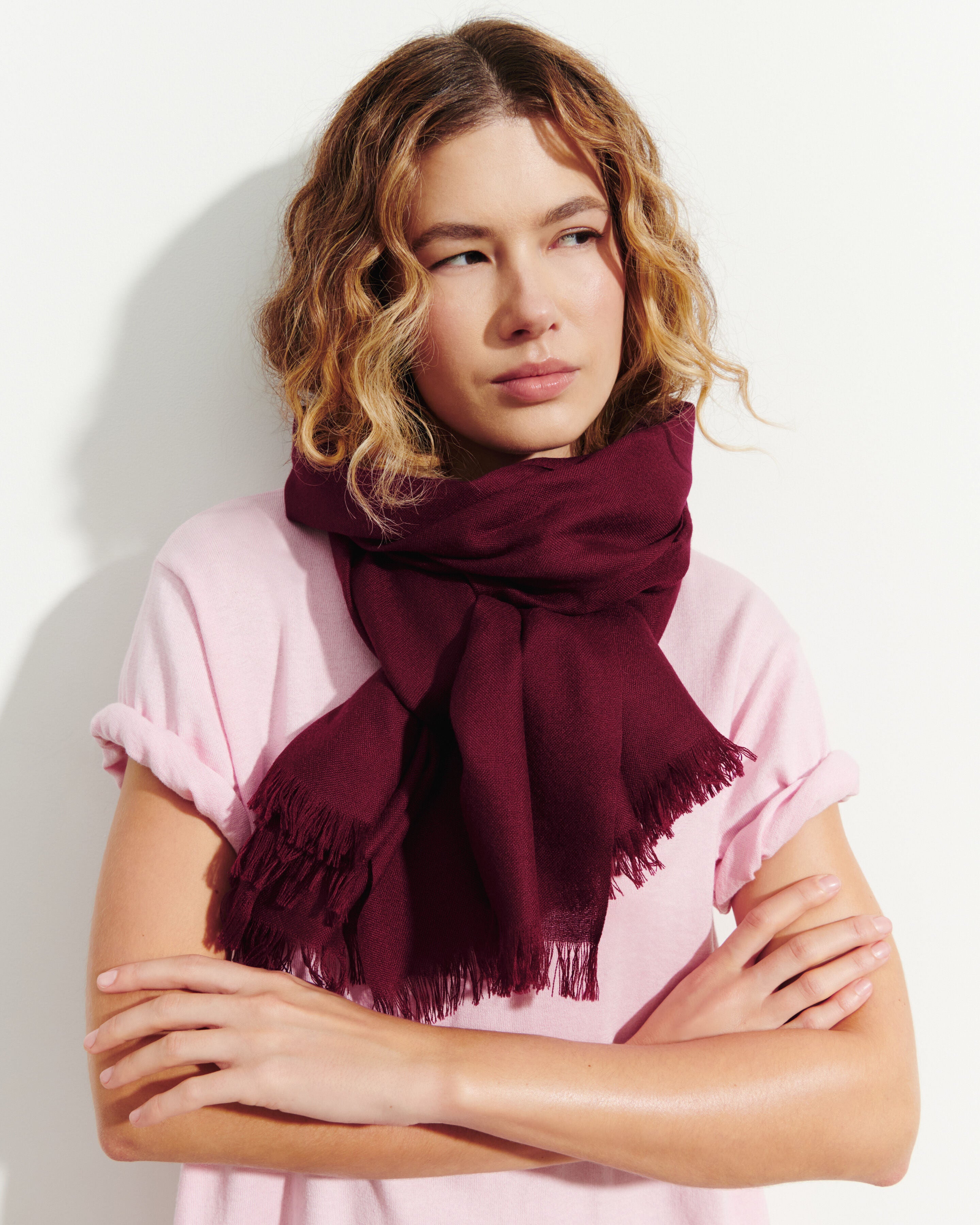 Etole en voile -OXALIS-100% cachemire