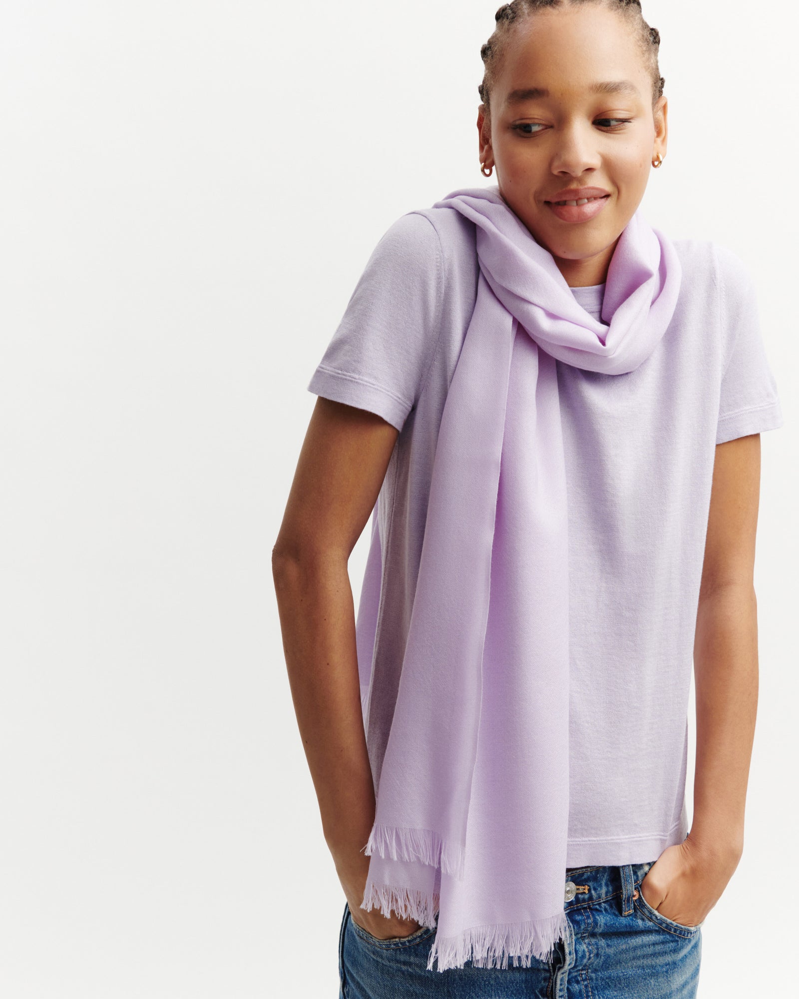 Etole en voile -JACINTHE-100% cachemire