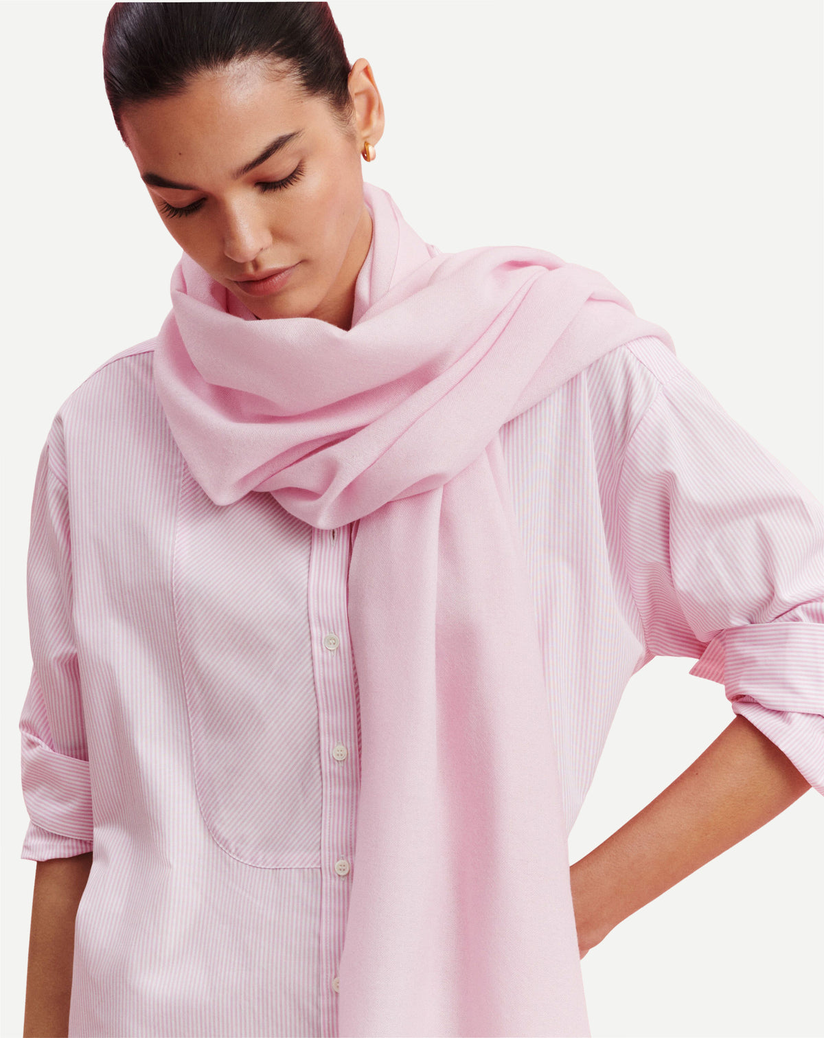 Etole en voile -ROSE QUARTZ-100% cachemire