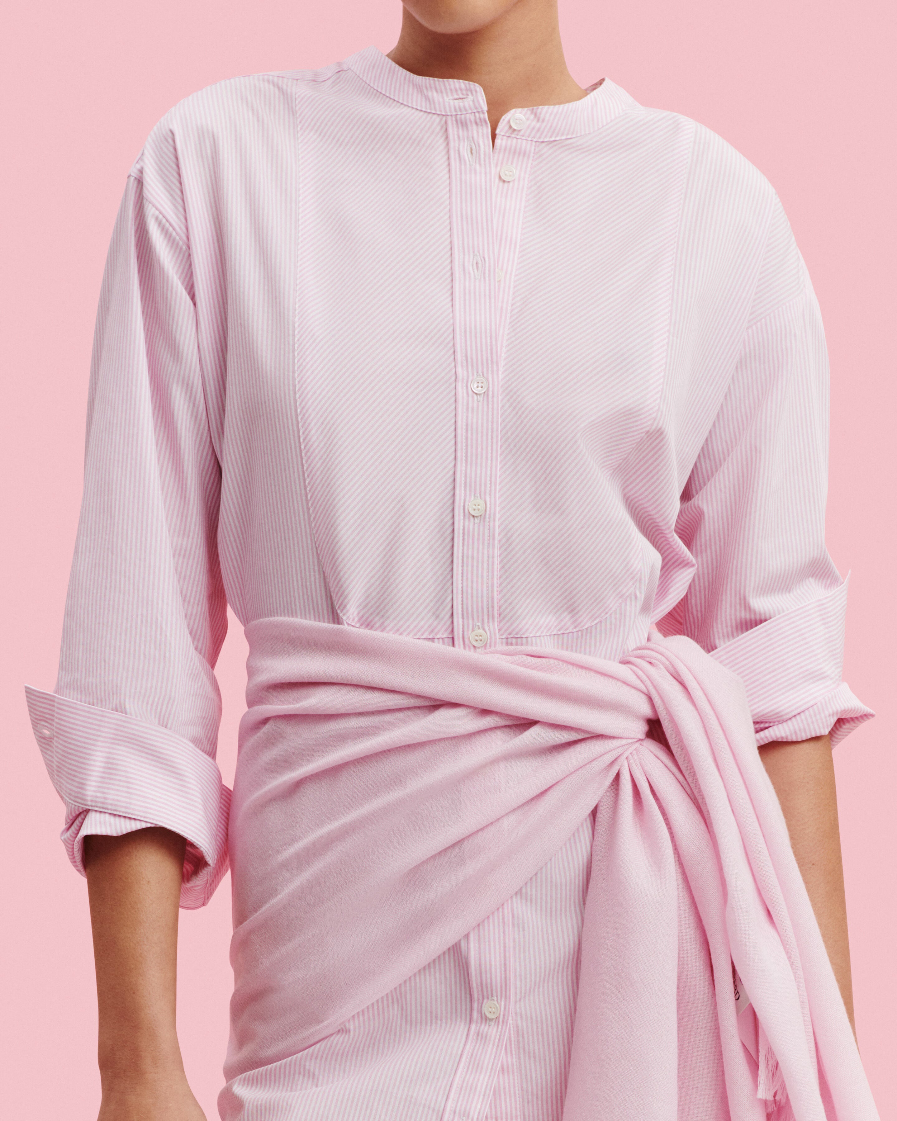 Etole en voile -ROSE QUARTZ-100% cachemire