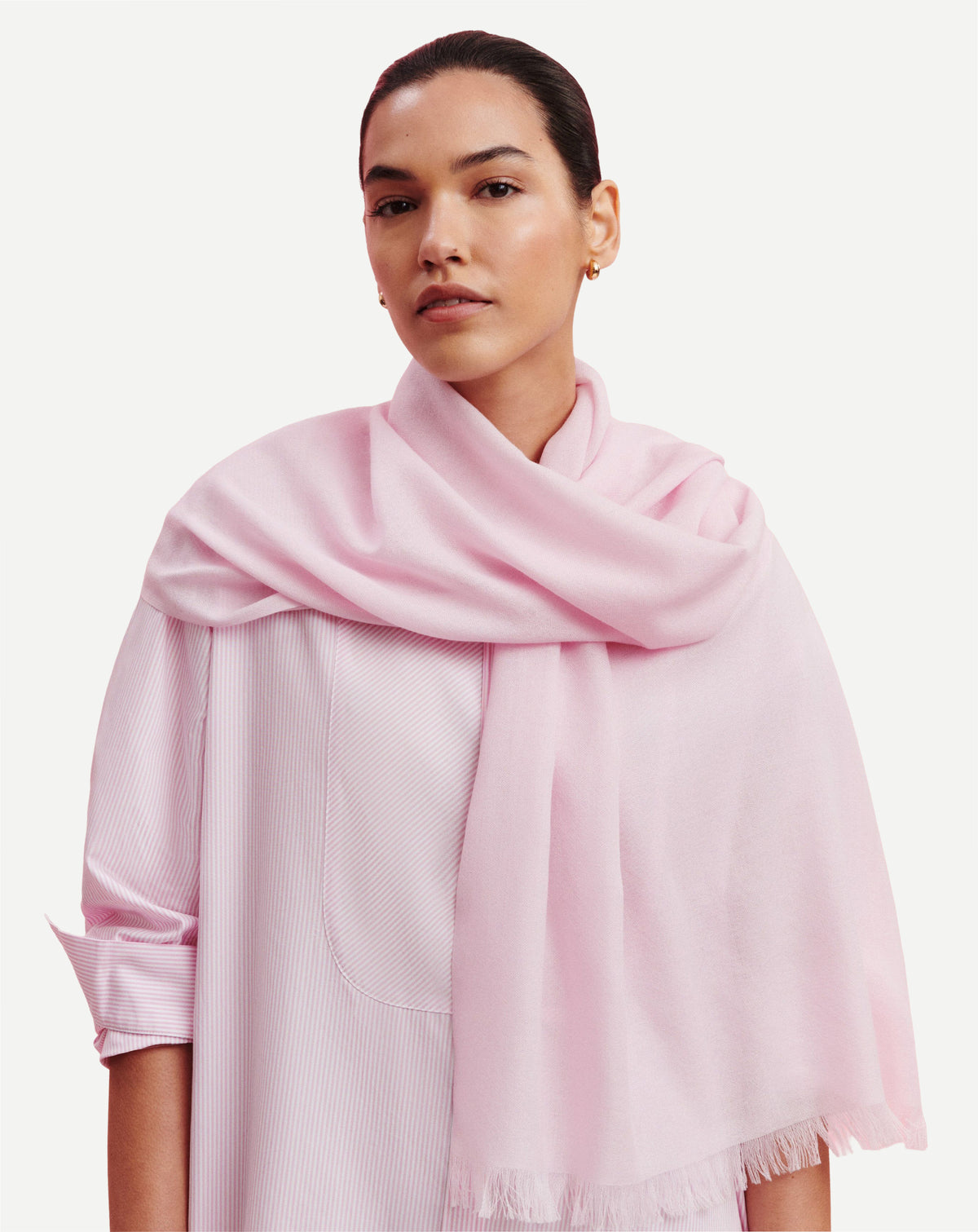 Etole en voile -ROSE QUARTZ-100% cachemire