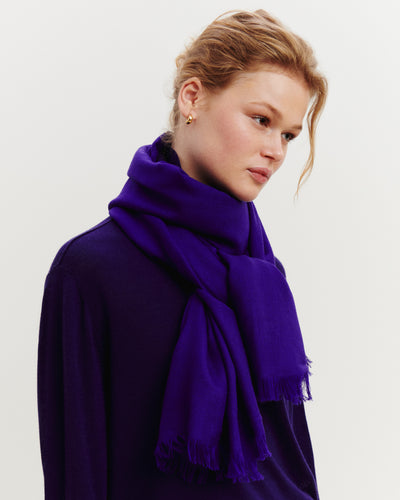 Etole en voile -ULTRAVIOLET-100% cachemire