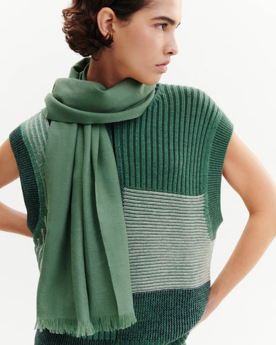 Petite étole en voile-JADE-100% cachemire