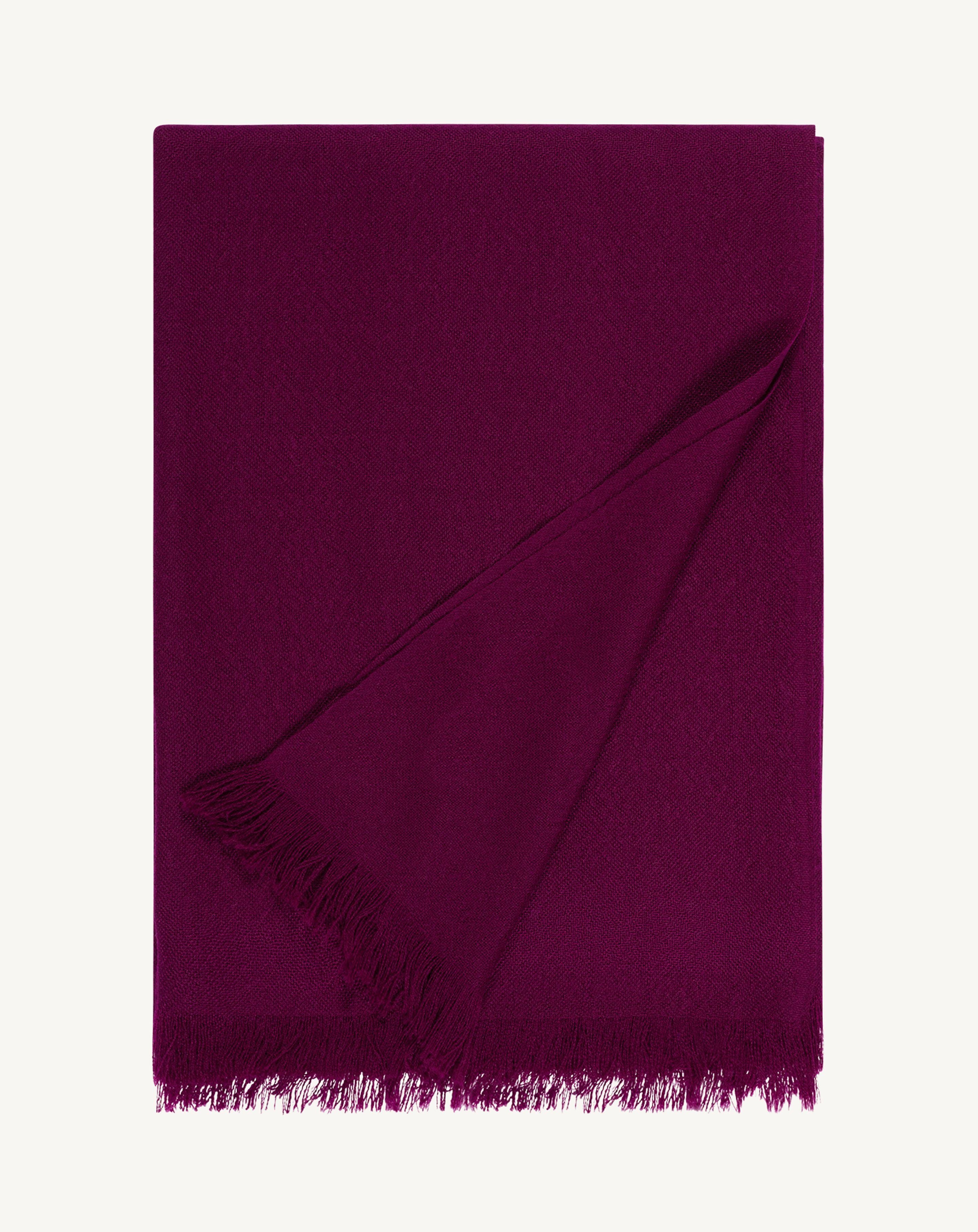 Maxi étole en voile-OXALIS-100% cachemire