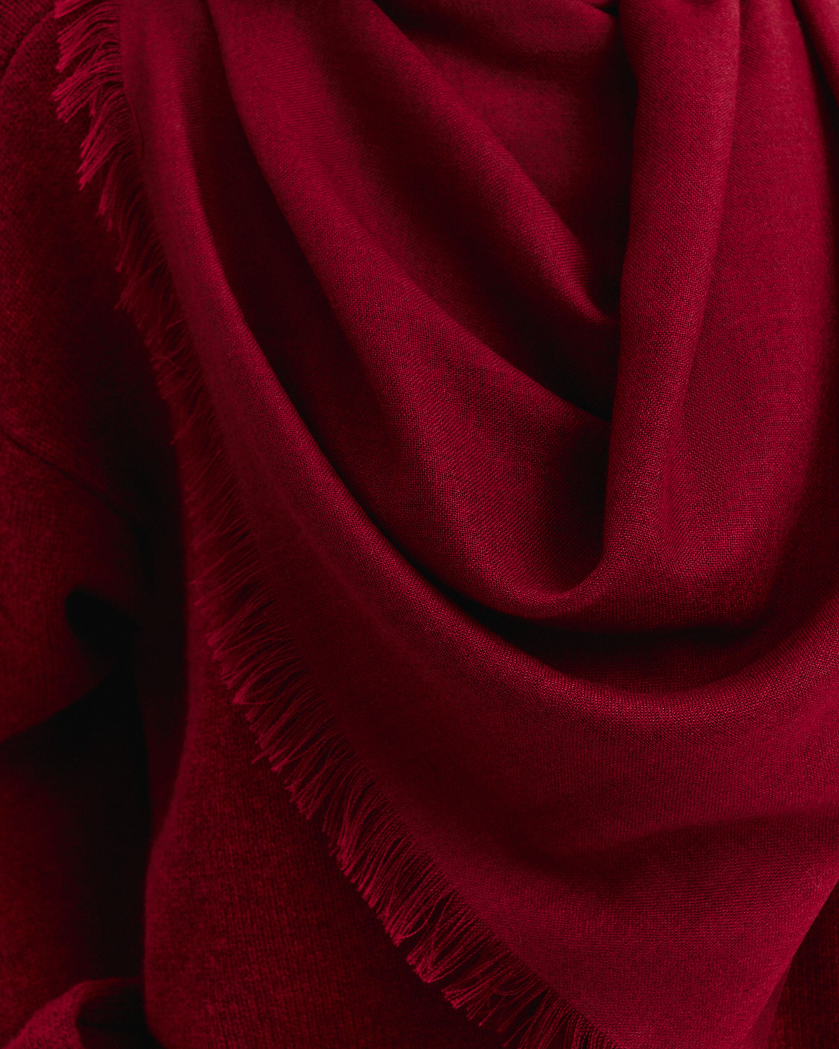 Maxi étole Origines-ROUGE D'ORIENT-100% cachemire