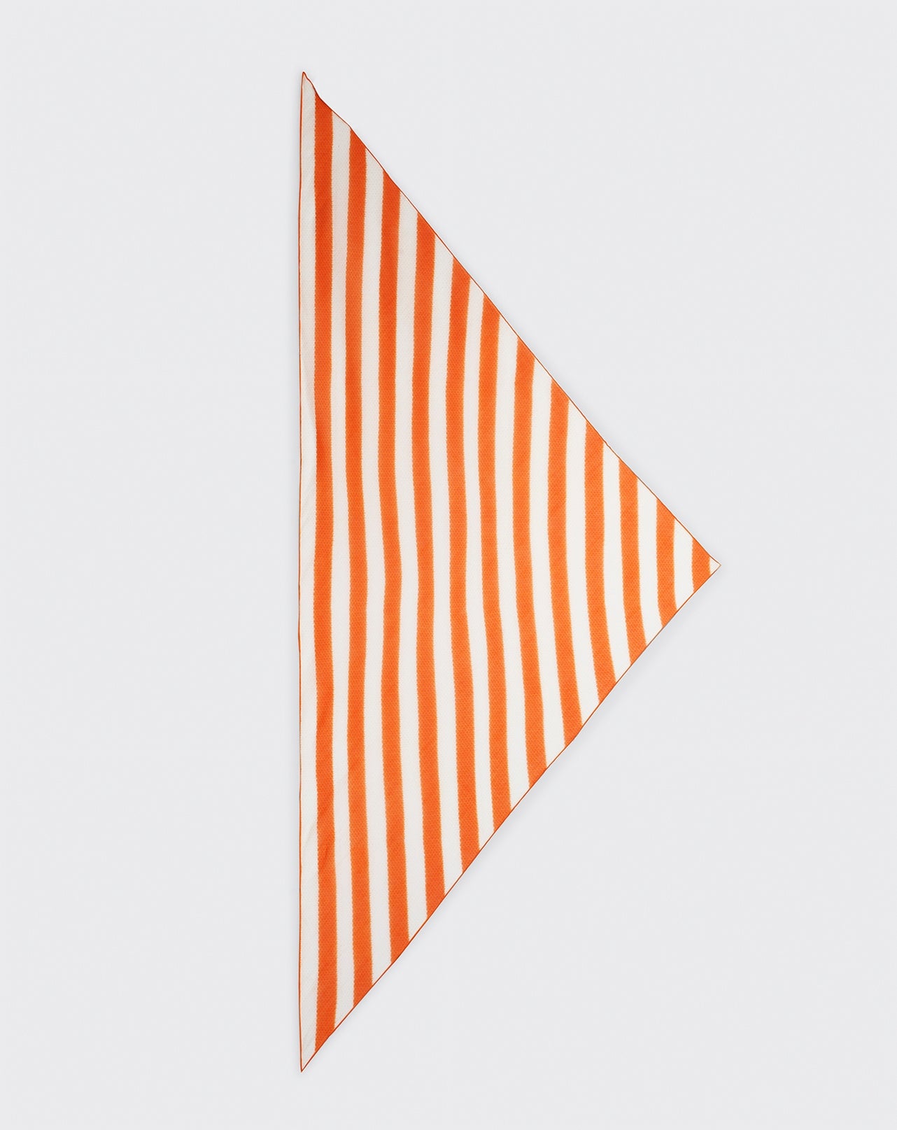 Triangle imprimé rayures-SOLARO/NATUREL-80% COTON 20% SOIE
